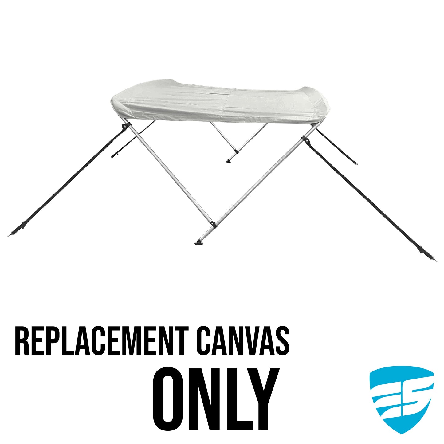 Savvycraft Waterproof 2 Bow Bimini Top Replacement Canvas 66" Long