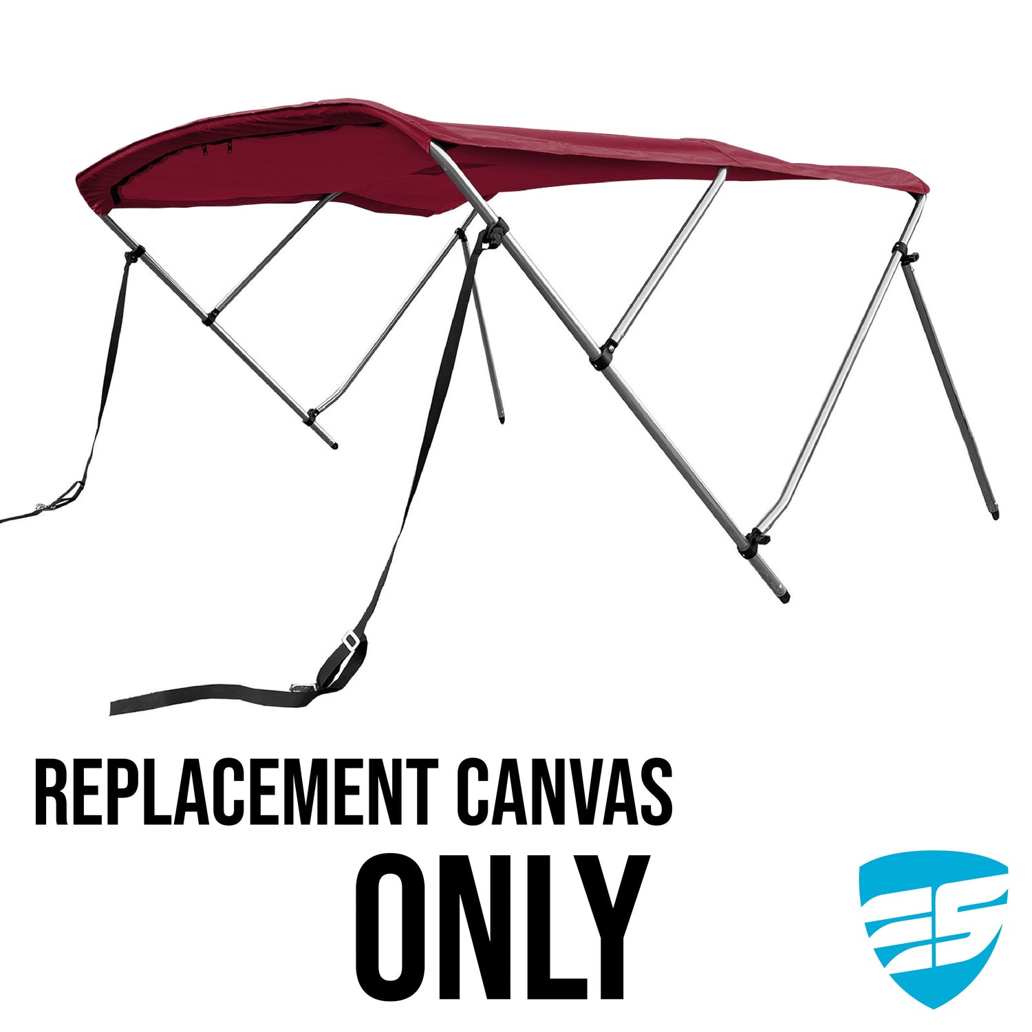 Savvycraft Waterproof 3 Bow Bimini Top Replacement Canvas 72" Long