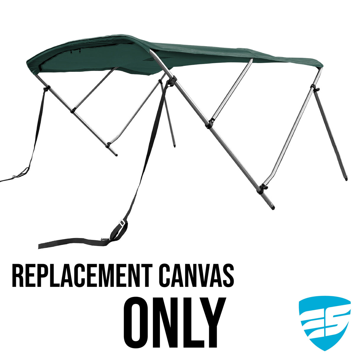 Savvycraft Waterproof 3 Bow Bimini Top Replacement Canvas 72" Long