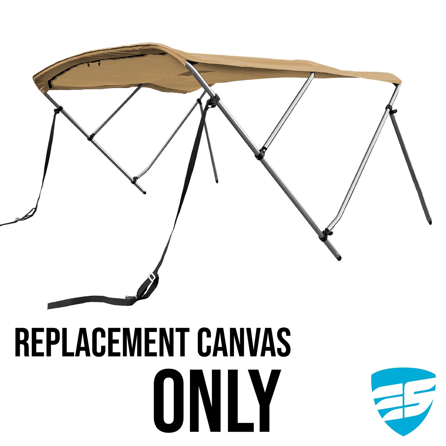Savvycraft Waterproof 3 Bow Bimini Top Replacement Canvas 72" Long