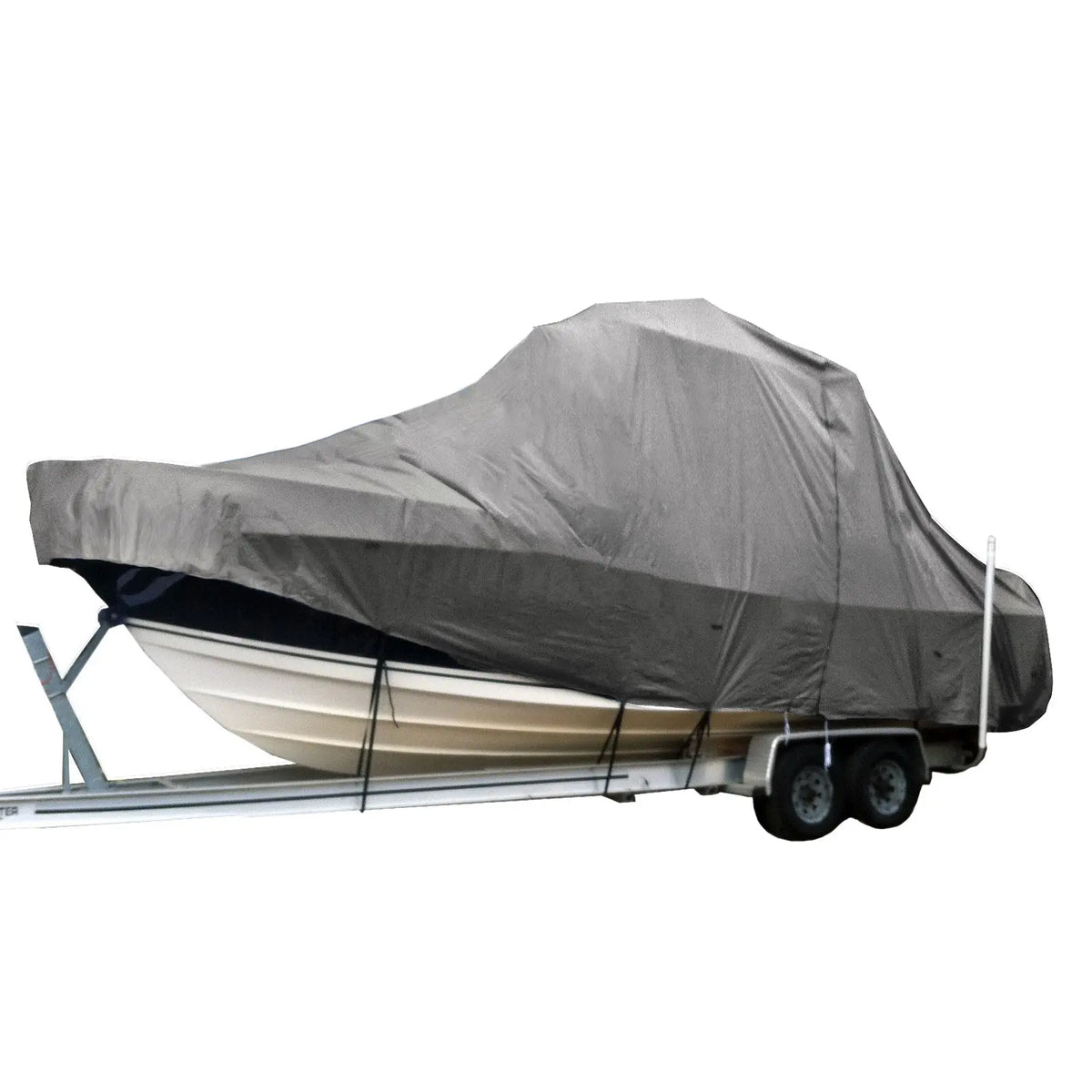 Gray Cover on a T-Top Boat