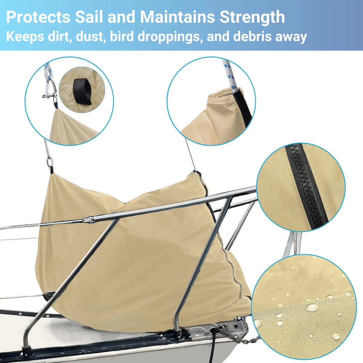 SavvyCraft® Waterproof Jib Sail Bag SAVVYCRAFT