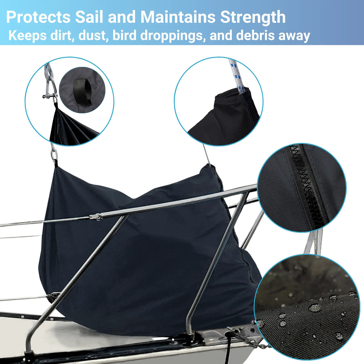 SavvyCraft® Waterproof Jib Sail Bag SAVVYCRAFT