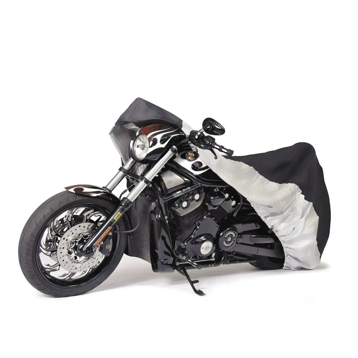 Elite Economic Guard Silver/Black Color Motorcycle Covers SAVVYCRAFT