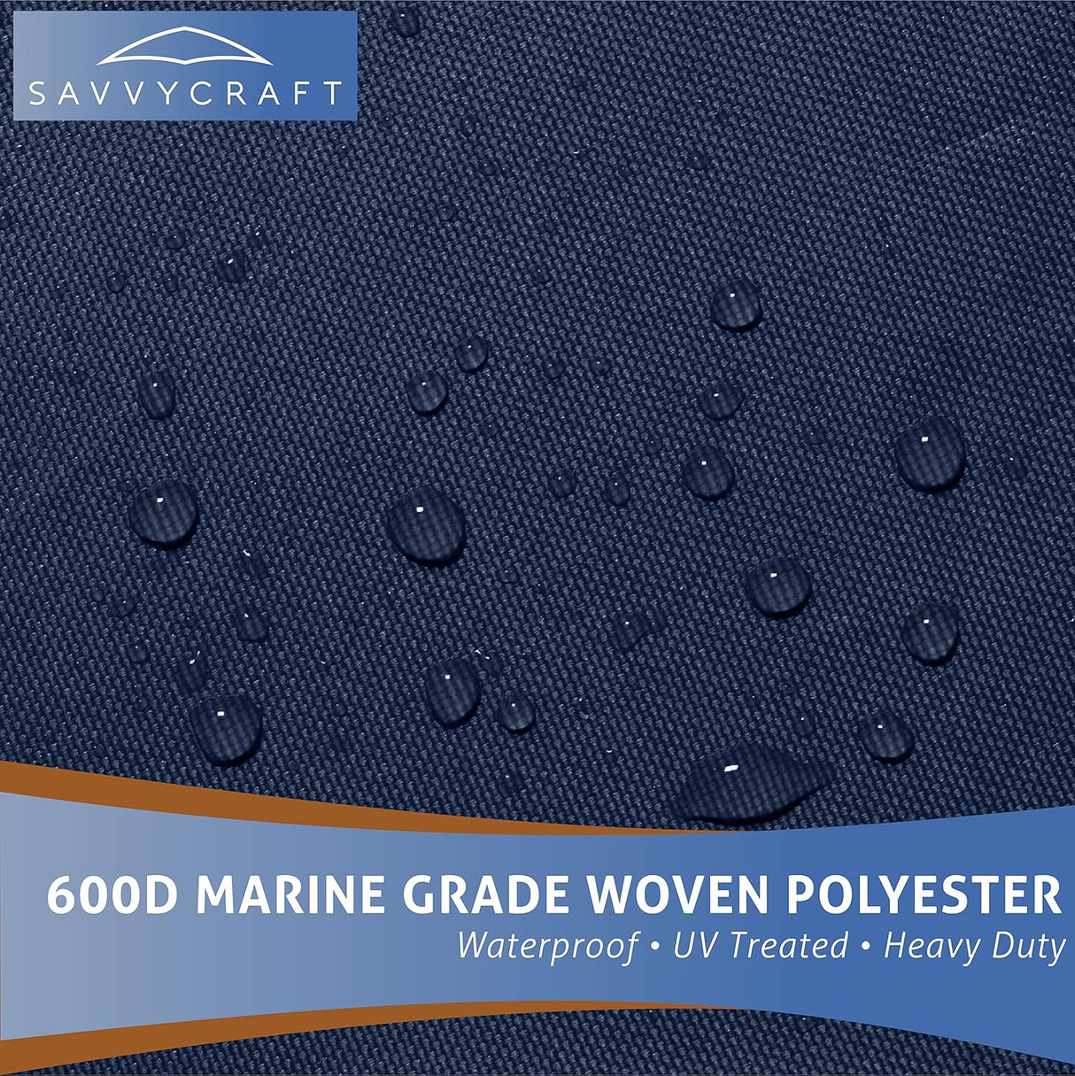 SavvyCraft® Heavy Duty Boat Cover, Waterproof Trailerable Boat Cover fits V-Hull Runabouts, Aluminum Fishing Boats, Pro Style Bass Boats, Fish & Ski