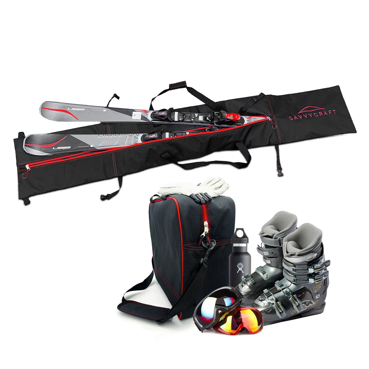 SavvyCraft® Padded Ski bag and Boot Bag Combo SAVVYCRAFT