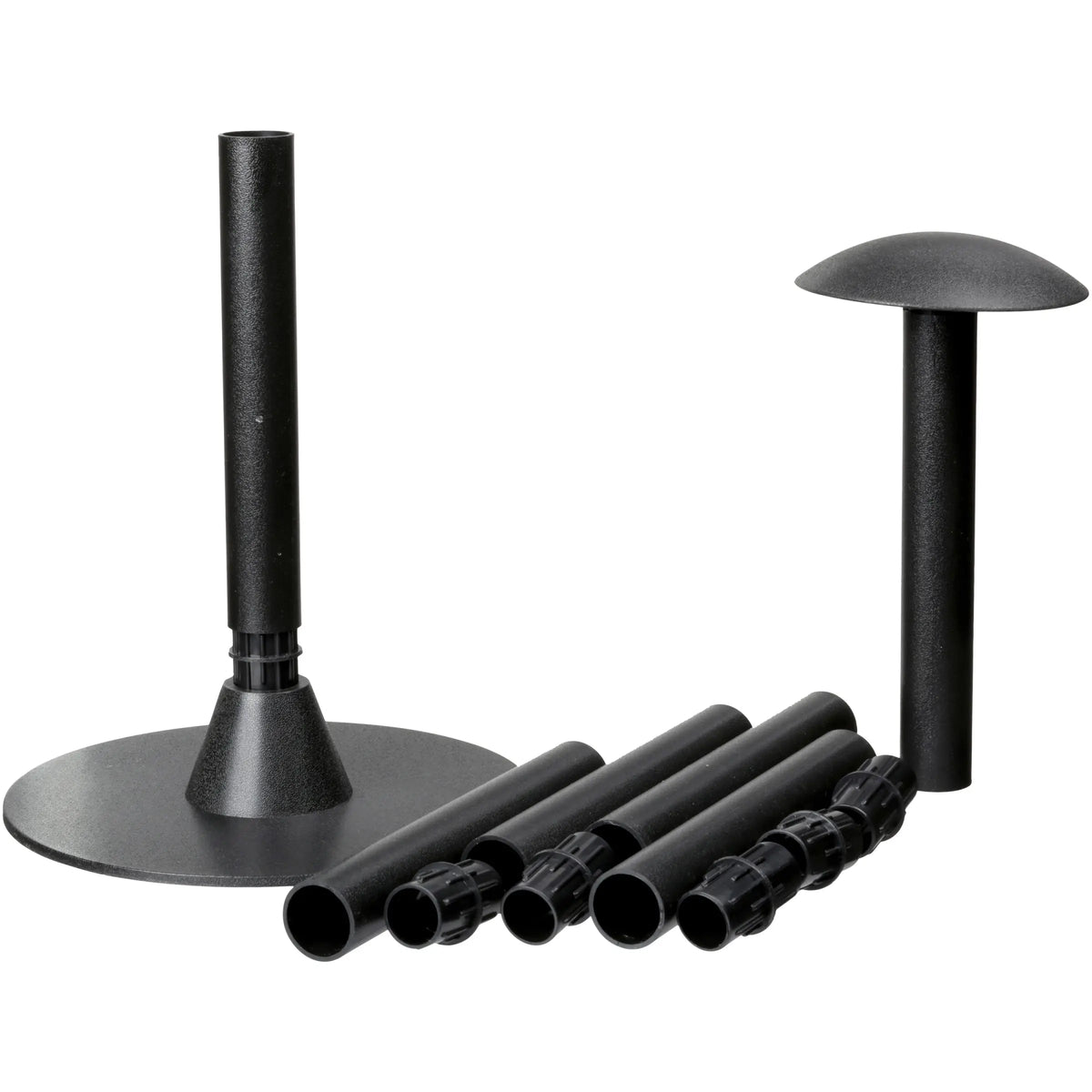 Multi-piece adjustable boat cover support pole kit by Savvycraft for marine canvas protection and water runoff