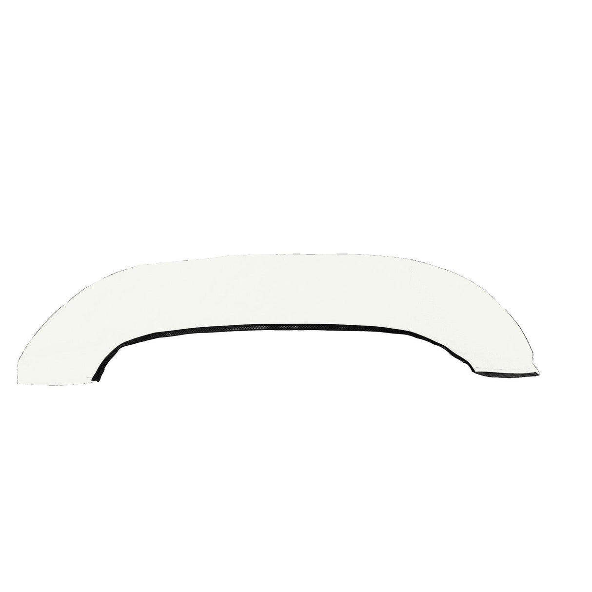 White Bimini Top Storage Boot designed to cover and protect the Bimini Top canvas, made from marine-grade canvas.