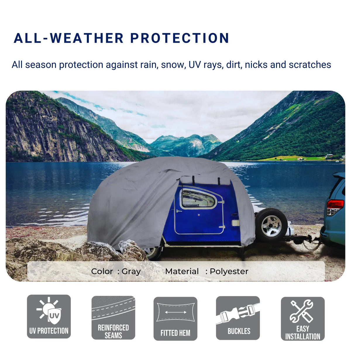 Elite Premium Teardrop Trailer Camper Covers SAVVYCRAFT