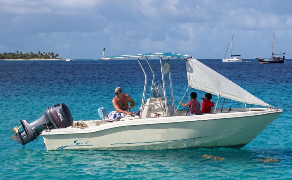 SavvyCraft® T-Top Boat Bow Sun Shade Extension, 600D Marine Grade Polyester UV Protection Canopy