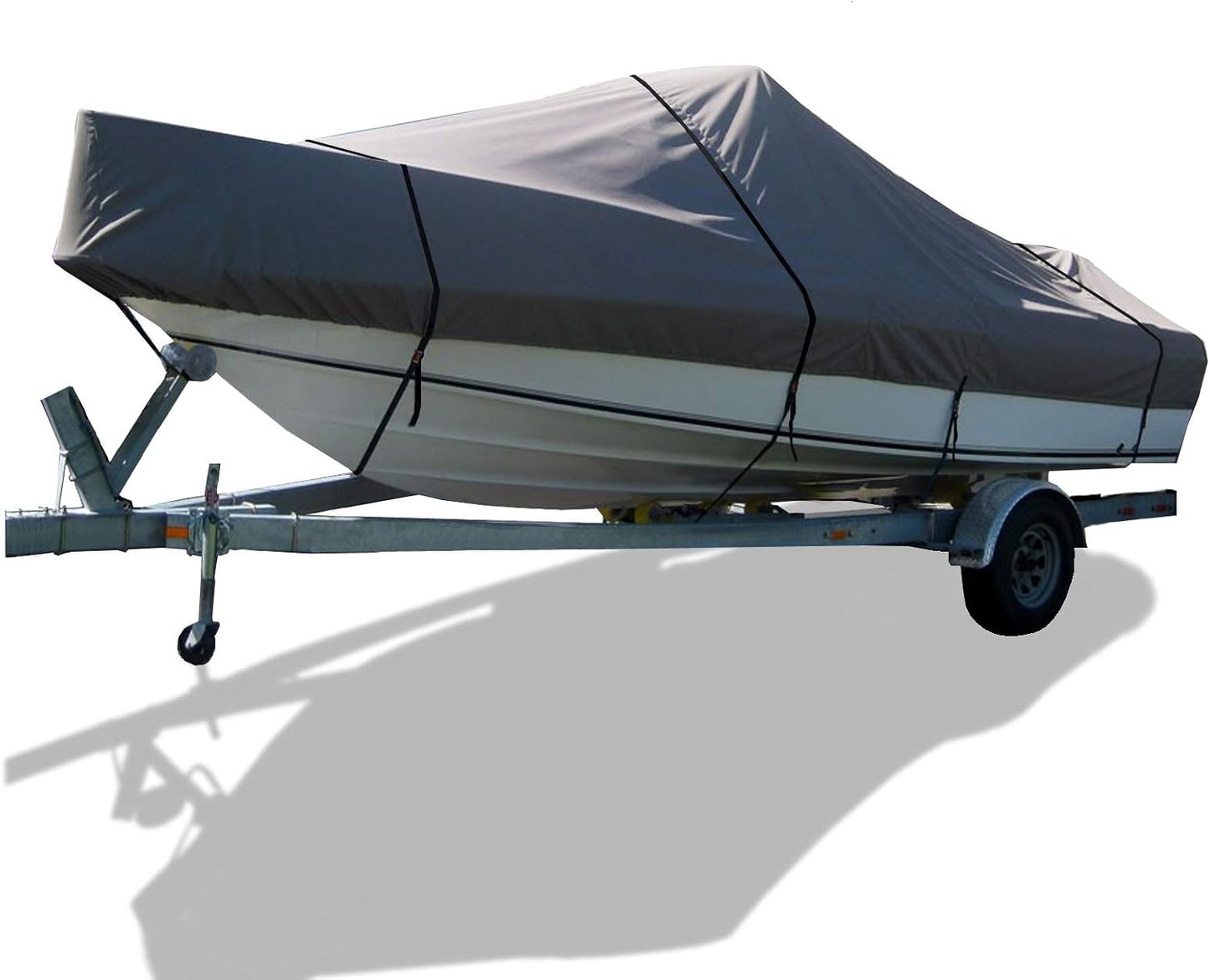 SavvyCraft Waterproof Center Console Boat Cover, Heavy Duty Boat Cover for Center Console Boat Fishing Boat