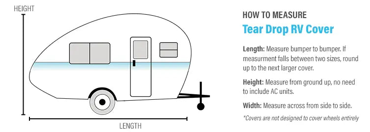 Elite Premium Teardrop Trailer Camper Covers SAVVYCRAFT