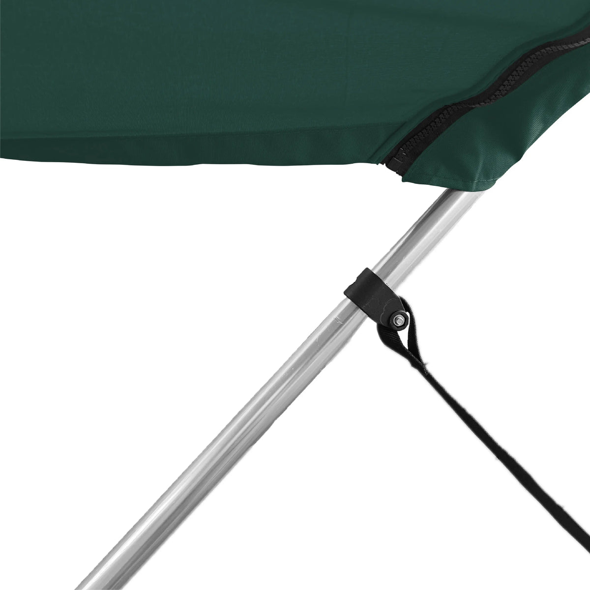 Includes adjustable webbing straps to keep your bimini top tight and easy to fold when not in use.