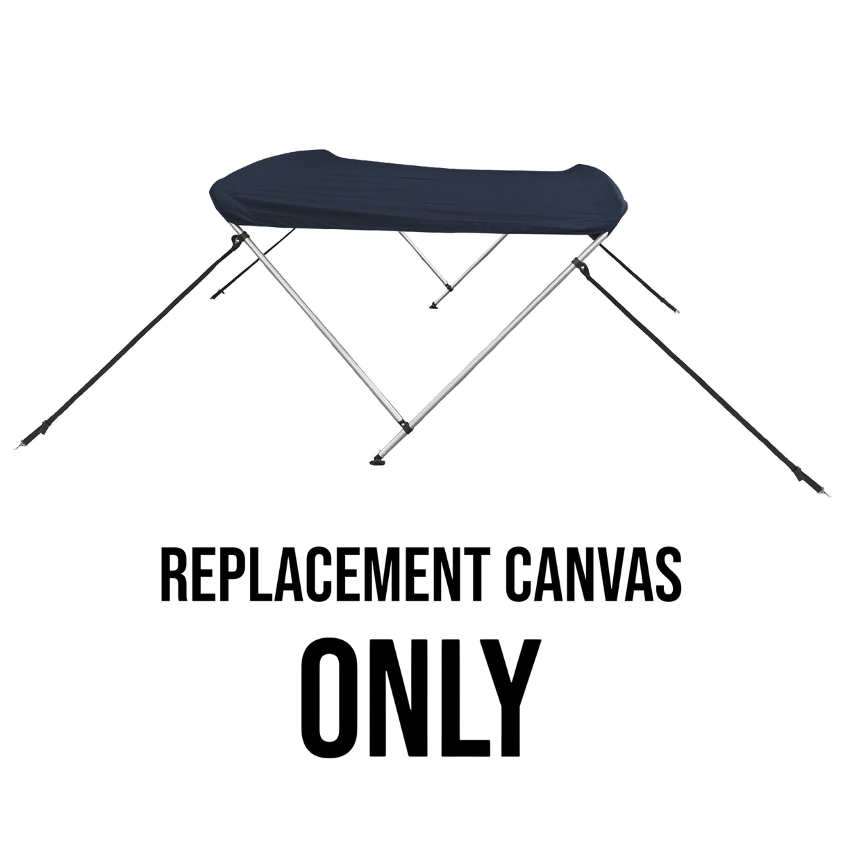 Savvycraft Waterproof 2 Bow Bimini Top Replacement Canvas 66" Long