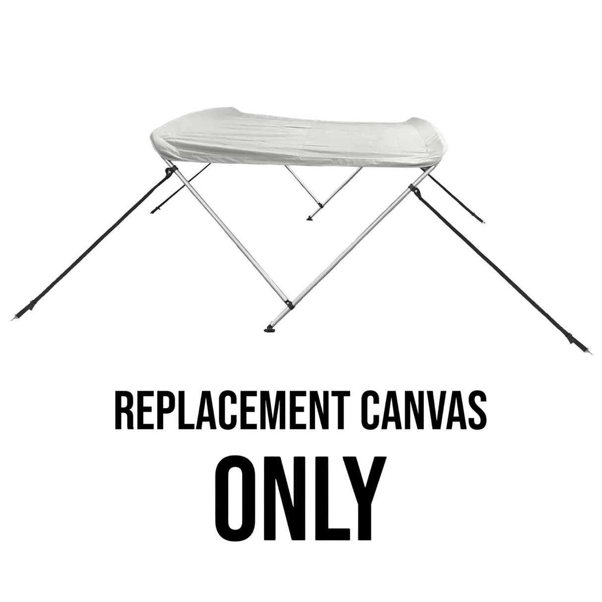 Savvycraft Waterproof 2 Bow Bimini Top Replacement Canvas 66" Long