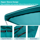 Savvycraft Waterproof 2 Bow Bimini Top Replacement Canvas 66" Long