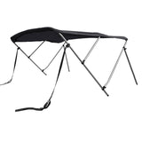 Savvycraft Waterproof 3 Bow Bimini Top Round Tube Full Set 72" Long, 54" High