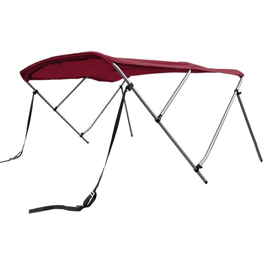 Savvycraft Waterproof 3 Bow Bimini Top Round Tube Full Set 72" Long 46" Height