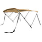 Savvycraft Waterproof 3 Bow Bimini Top Round Tube Full Set 72" Long, 54" High