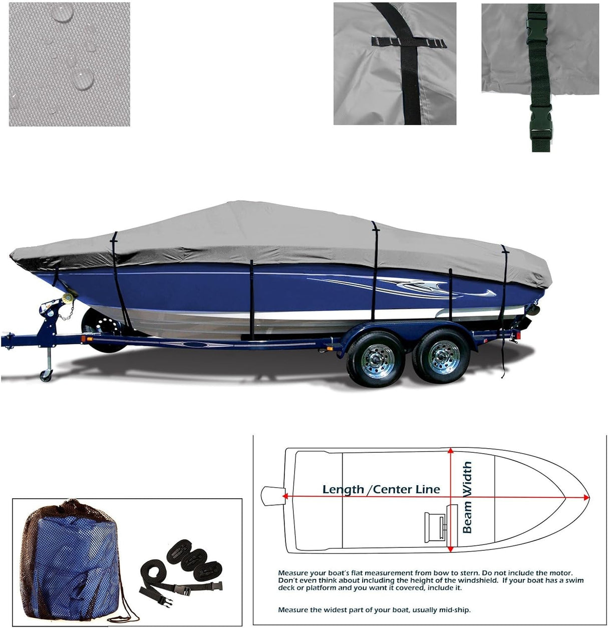 SavvyCraft® EliteShield Pro Bass Style OB Boat Cover