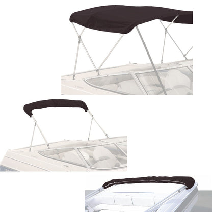 Savvycraft Waterproof 4 Bow Bimini Top Replacement Canvas-Zipper Sleeves 120" Long