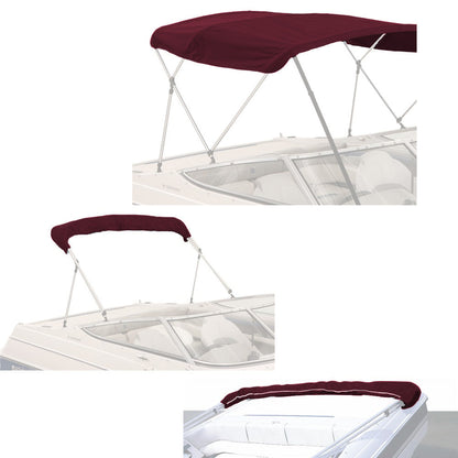 Savvycraft Waterproof 4 Bow Bimini Top Replacement Canvas-Zipper Sleeves 96" Long
