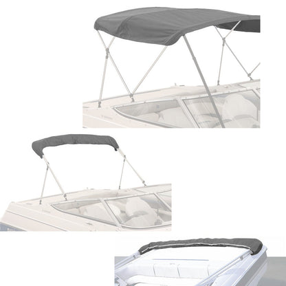 Savvycraft Waterproof 4 Bow Bimini Top Replacement Canvas-Zipper Sleeves 120" Long