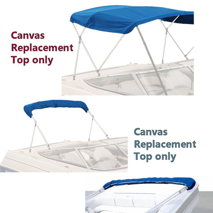 Savvycraft Waterproof 3 Bow Bimini Top Replacement Canvas 72" Long