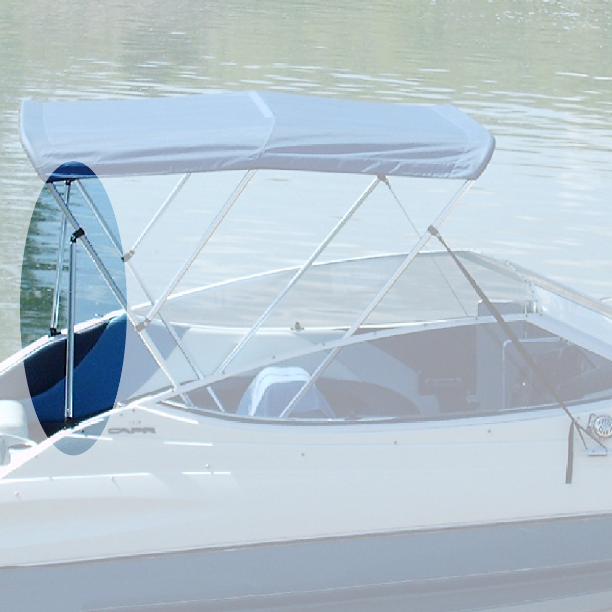 SavvyCraft® Bimini Top Rear Support Poles