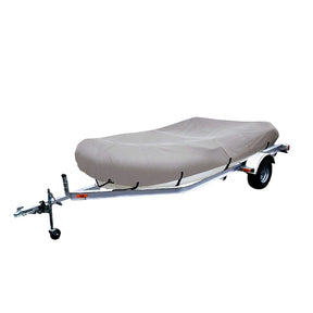 SavvyCraft heavy duty trailerable inflatable boat cover on boat