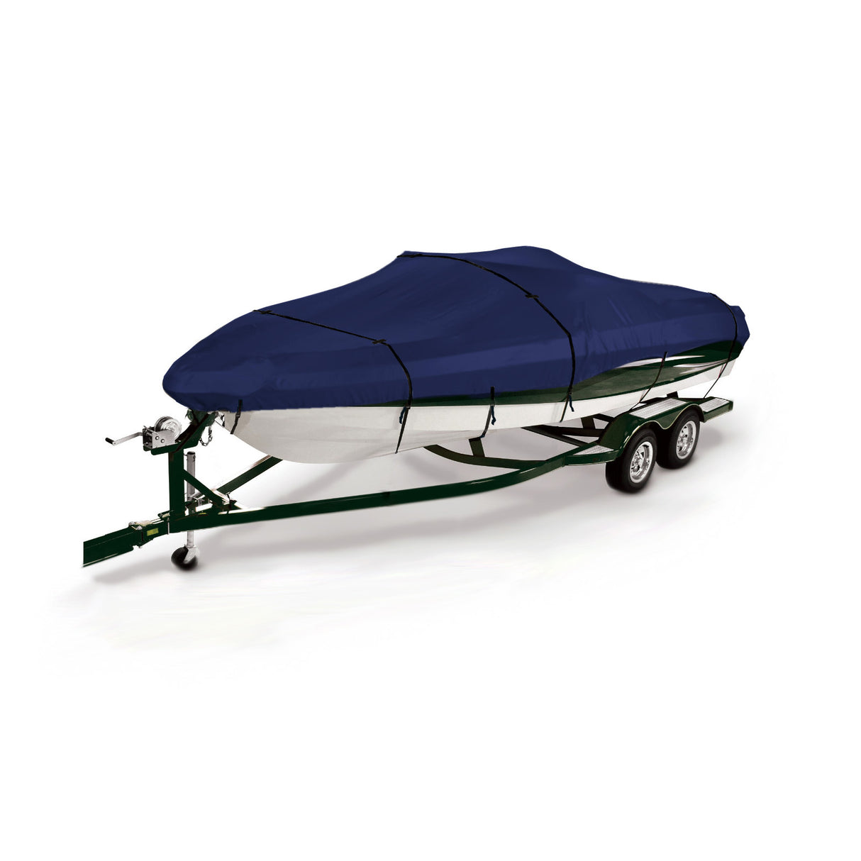 SavvyCraft® Heavy Duty Boat Cover, Waterproof Trailerable Boat Cover fits V-Hull Runabouts, Aluminum Fishing Boats, Pro Style Bass Boats, Fish & Ski