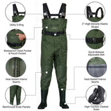 Savvycraft 700D Waterproof Fishing Waders with Boots