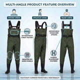 Savvycraft 700D Waterproof Fishing Waders with Boots