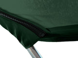 Bimini top canvas with zipper pocket for easy install and removal, made of durable marine polyester with bound hems.
