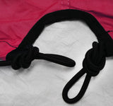 burgundy and gray two tone color jet ski cover with front opening for trailer hitch