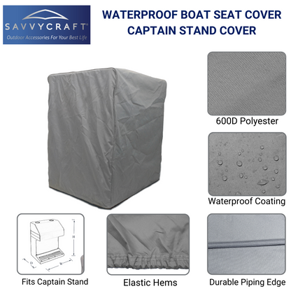 Savvycraft Waterproof Pontoon Boat Captain Stand Cover
