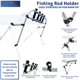 Bimini Top Fishing Rod Holder Boat Rod Rack, Rocket Launcher