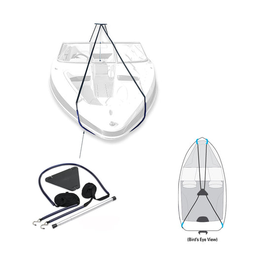 Savvycraft Marine Boat Cover Support Pole w/ Straps