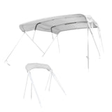Savvycraft Waterproof 4 Bow Bimini Top Replacement Canvas-Zipper Sleeves 120" Long