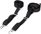Bimini Top Adjustable 28"~60" Bimini Top Tie Down Webbing Straps with Loop Snap Hooks 2pcs