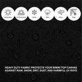 Savvycraft Waterproof 3 Bow Bimini Top Replacement Canvas 72" Long