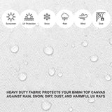 Savvycraft Waterproof 4 Bow Bimini Top Replacement Canvas-Zipper Sleeves 120" Long