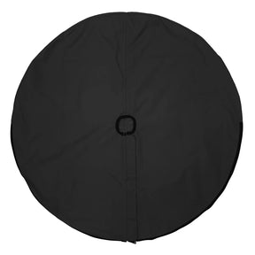 SAVVYCRAFTÂ® black waterproof boat steering wheel cover, marine steering wheel protector, UV-resistant, slip-resistant, durable boating accessory for yachts, sailboats, and fishing 