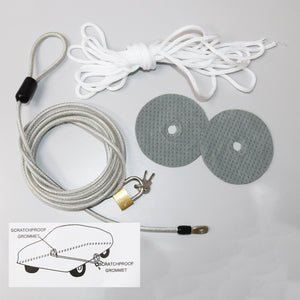 SavvyCraft Car Cover Cable & Lock