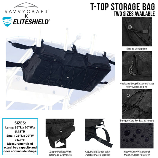 Savvycraft T-top Hard Top Boat Life Jacket Storage Bag