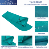 Savvycraft Waterproof Boat Tiller Cover