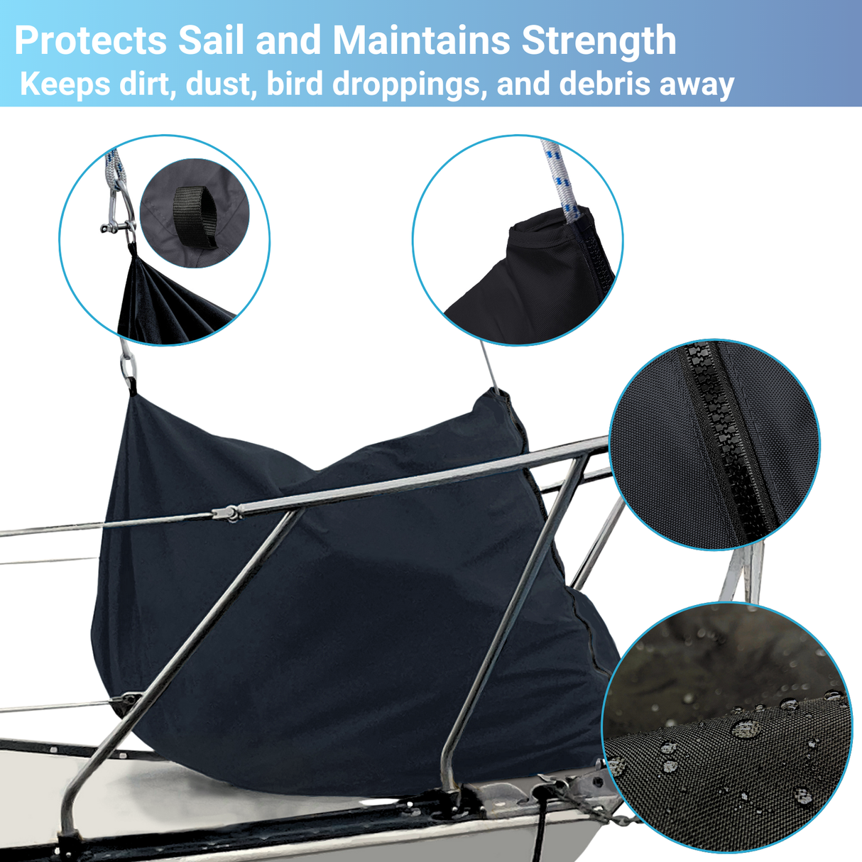 SavvyCraft® Waterproof Jib Sail Bag