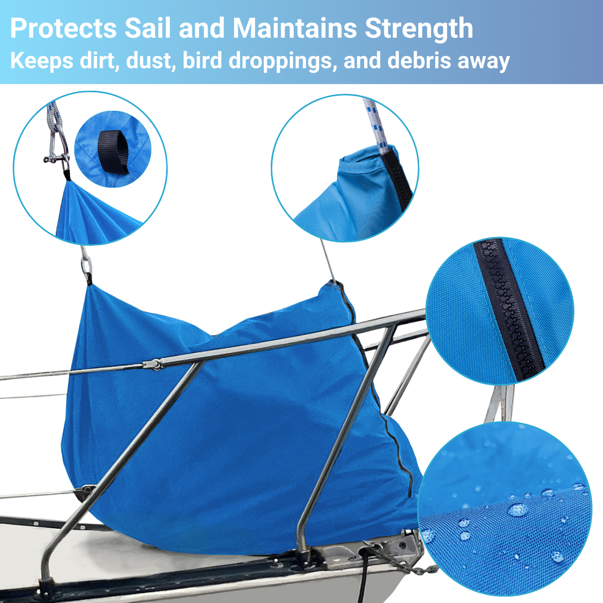 SavvyCraft® Waterproof Jib Sail Bag