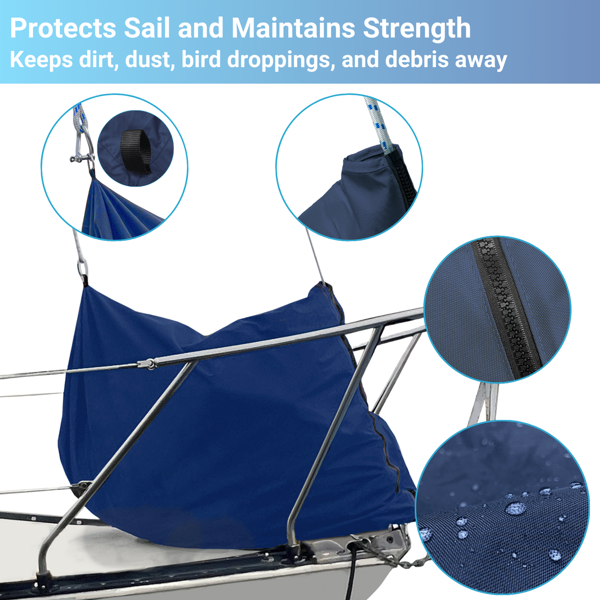 SavvyCraft® Waterproof Jib Sail Bag