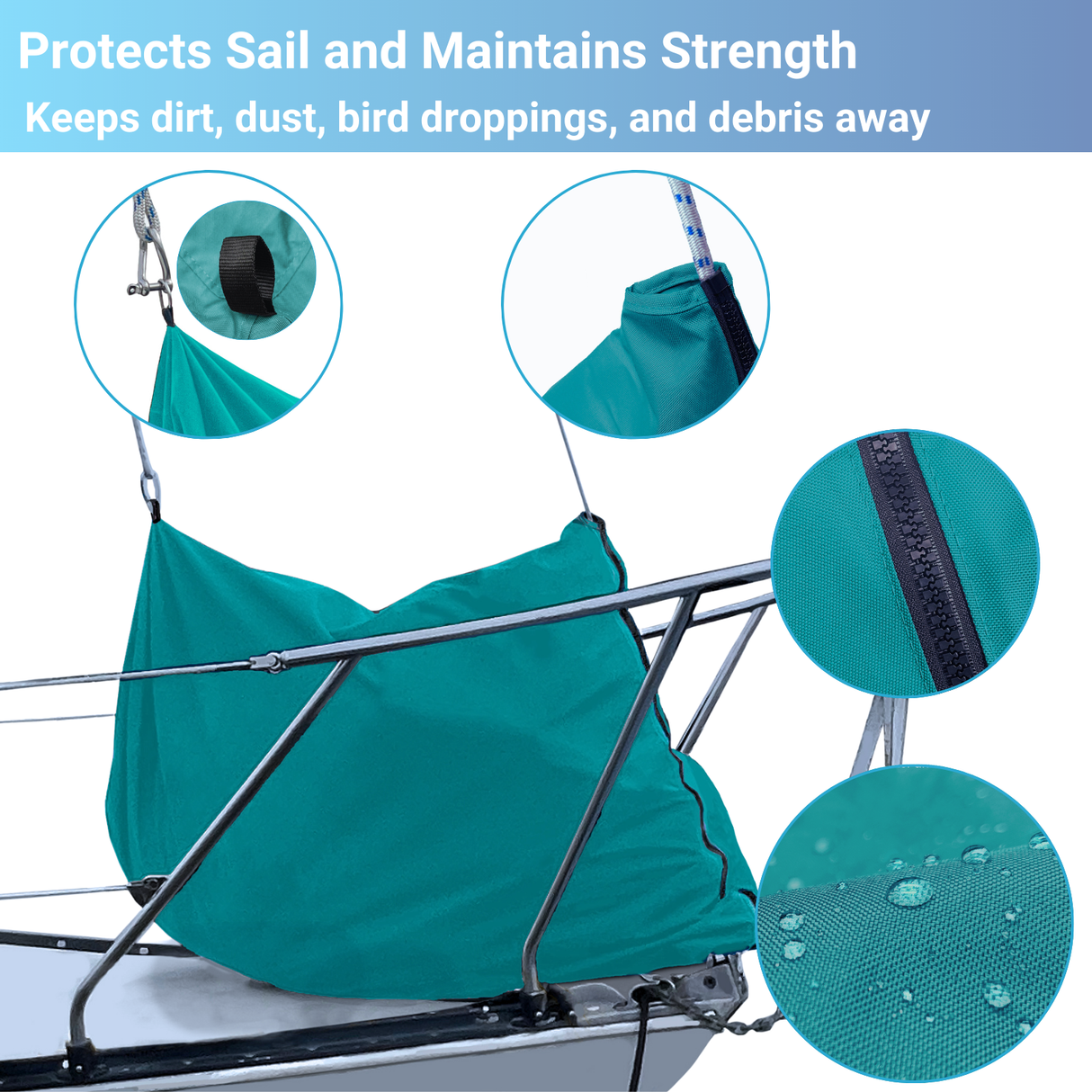 SavvyCraft® Waterproof Jib Sail Bag